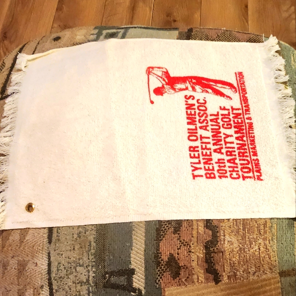1991 Golf Towel Tyler, TX Oil Men's 10th Annual Charity Golf Tournament